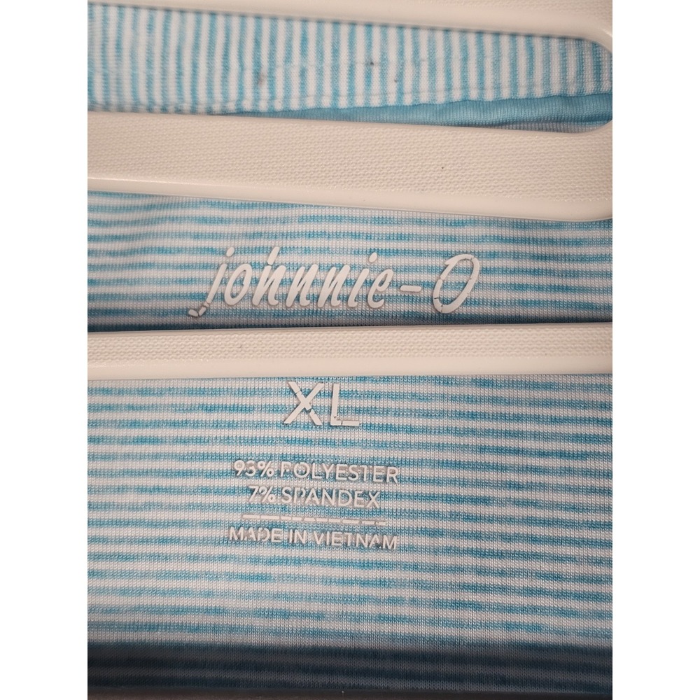johnnie-O Lyndon Polo Mens XL Ibiza Stripe Performance Golf Shirt JMPO2010 - Picture 2 of 10